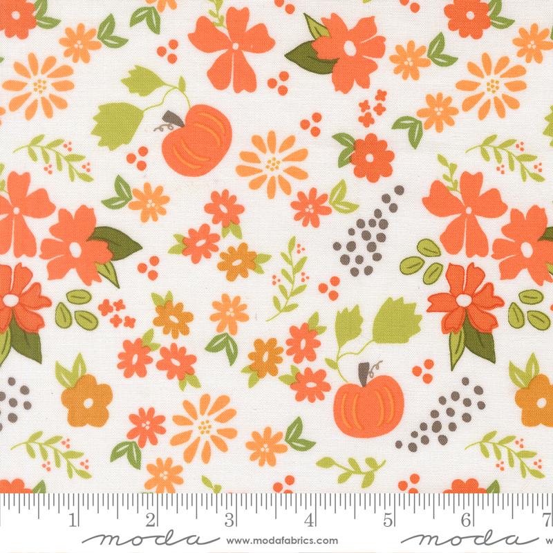 Birch and Willow Pumpkin Cloud - Quilt Fabric