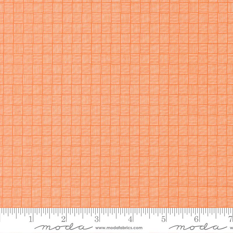Birch and Willow Grid Pumpkin - Quilt Fabric