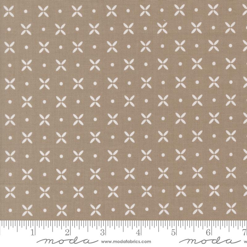 Birch & Willow Quilting Dotted Stone - Quilt Fabric, zoomed in. Select this picture to zoom back out.