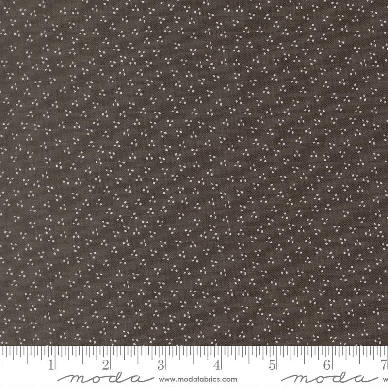 Birch and Willow Petite Dots Charcoal - Quilt Fabric