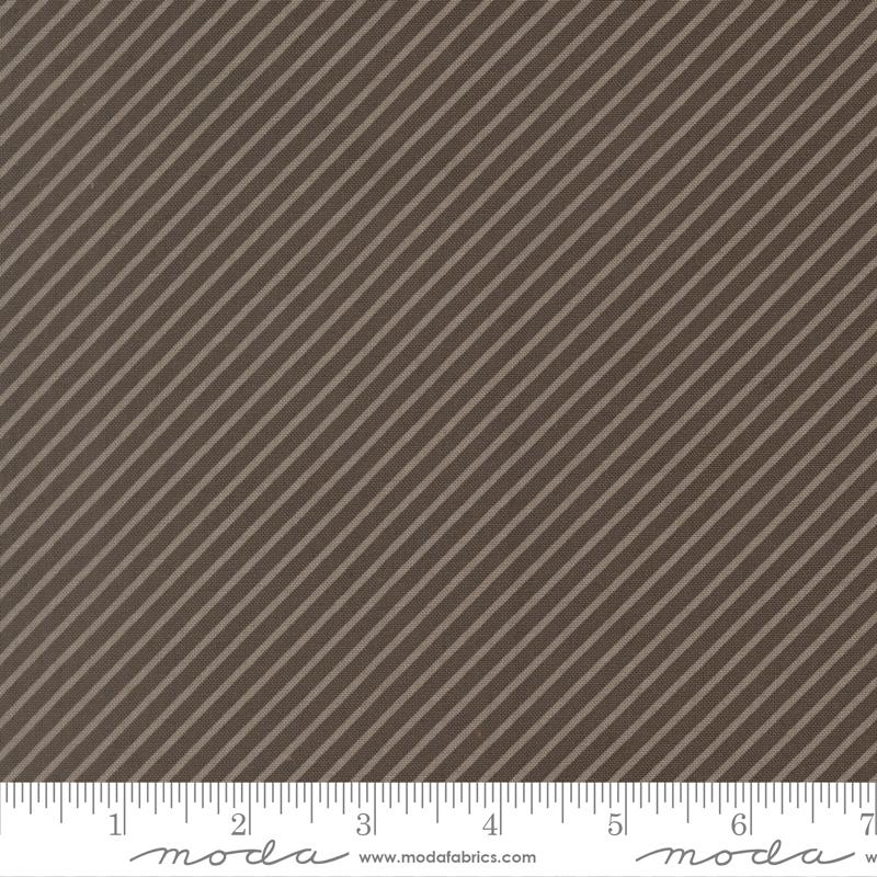Birch and Willow Striped Charcoal - Quilt Fabric