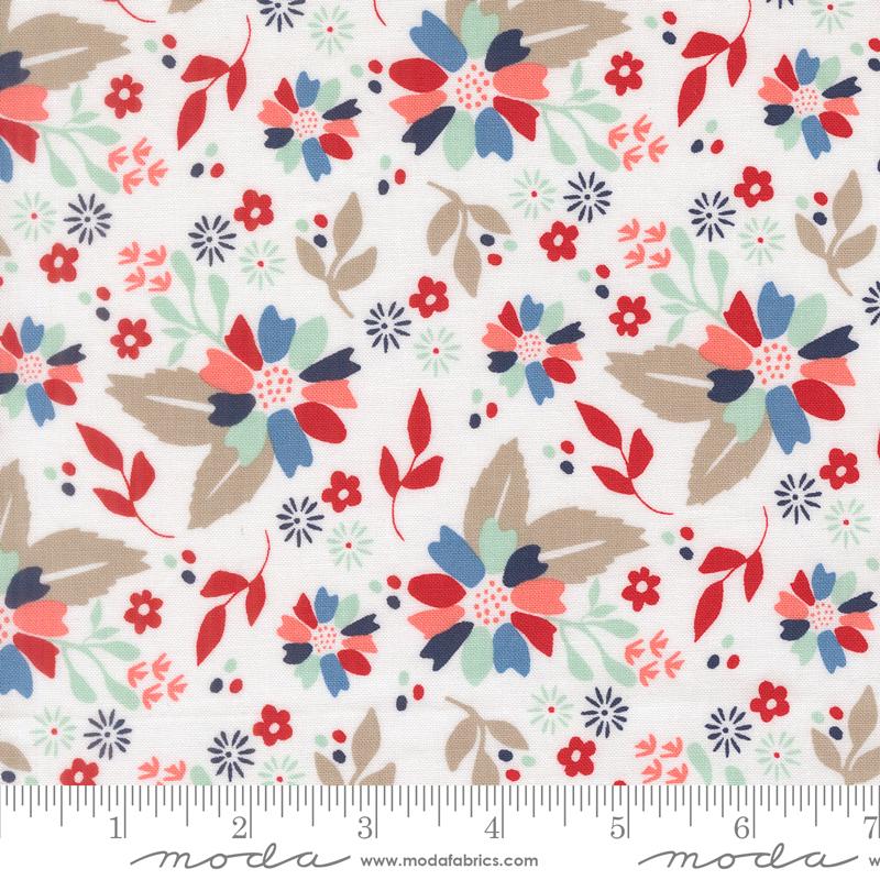 Midsummer Flower Cloud - Quilt Fabric, zoomed in. Select this picture to zoom back out.