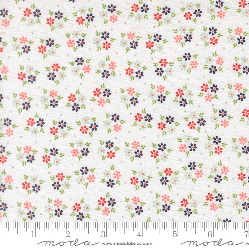 Midsummer Buds Cloud - Quilt Fabric, zoomed in. Select this picture to zoom back out.