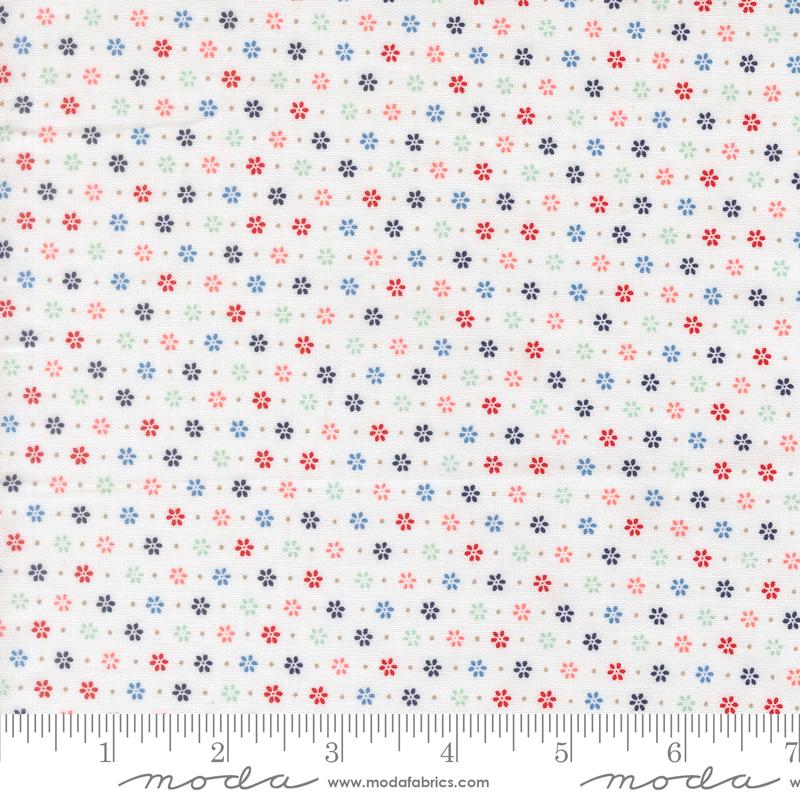 Midsummer Bloom Cloud - Quilt Fabric, zoomed in. Select this picture to zoom back out.
