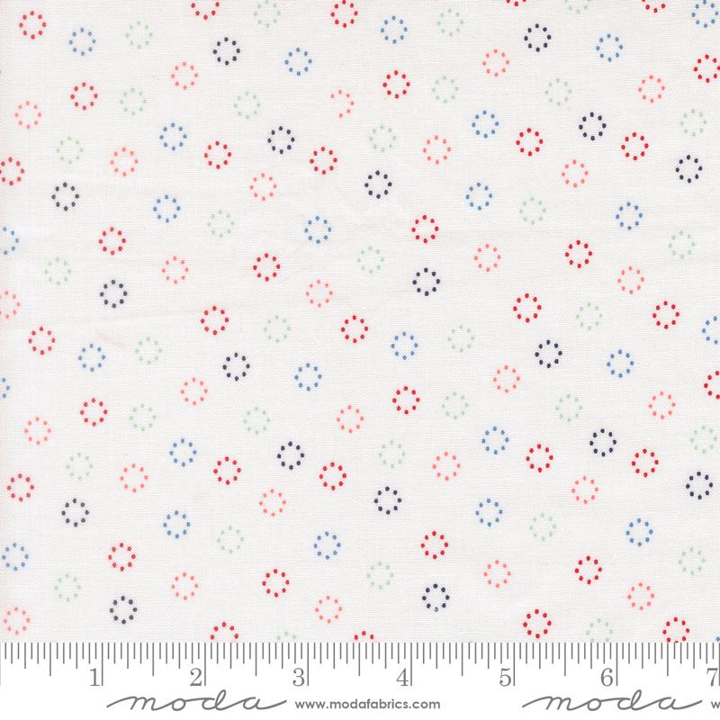 Midsummer Circles Cloud - Quilt Fabric, zoomed in. Select this picture to zoom back out.