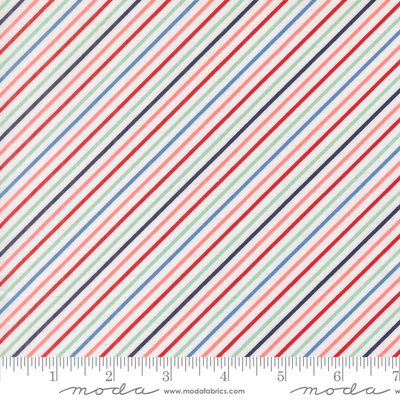 Midsummer Striped Cloud - Quilt Fabric, zoomed in. Select this picture to zoom back out.