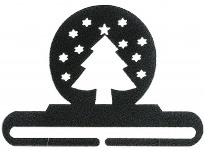 Snow Globe Christms Bell Pull Hanger 6"
