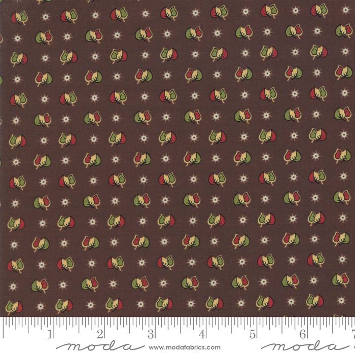 Glad Tidings Dark Brown - Quilt Fabric