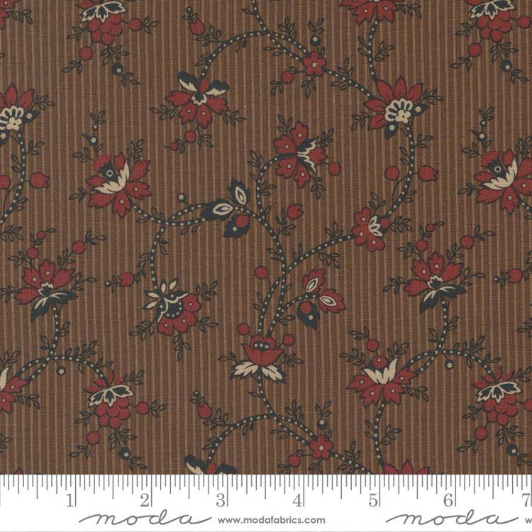 Adamstown Grapevine Soft Brown - Quilt Fabric