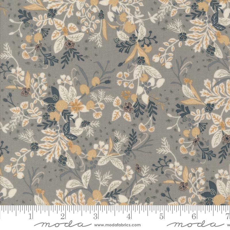 Rainier Herbs Pewter - Quilt Fabric