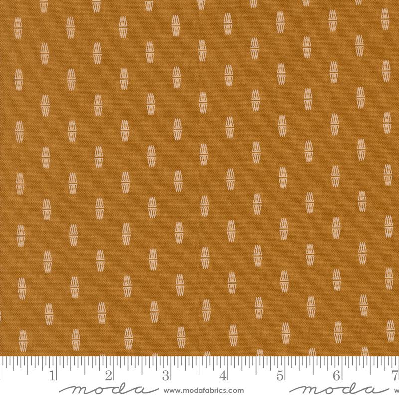 Rainier Dashes Caramel - Quilt Fabric