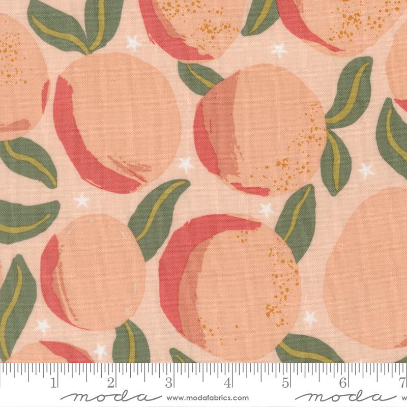 Peachy Peaches Whipped Cream - Quilt Fabric
