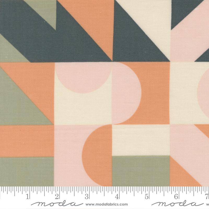 Peachy Patches Eggshell - Quilt Fabric