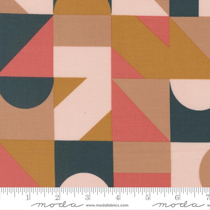 Peachy Patchwork Rose - Quilt Fabric