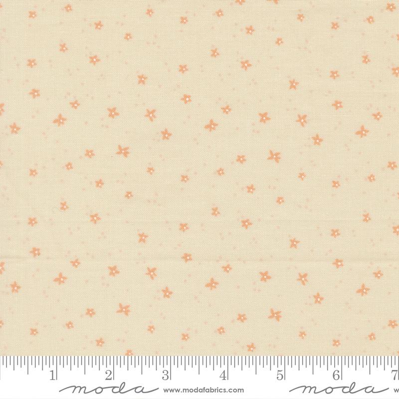 Peachy Dots Eggshell - Quilt Fabric