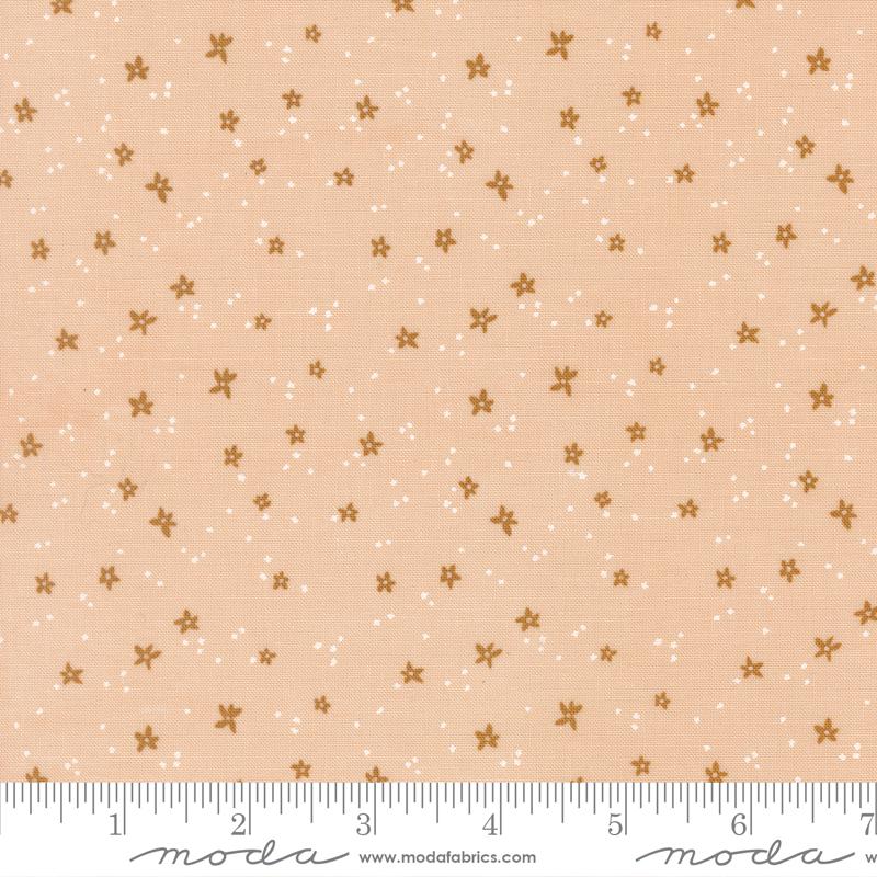 Peachy Dots Whipped Cream - Quilt Fabric