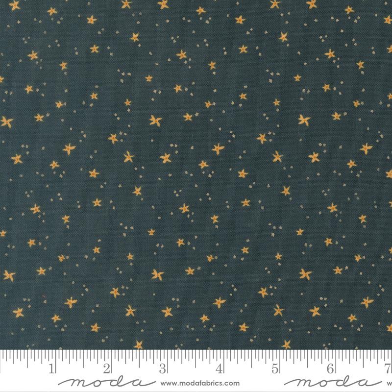 Peachy Dots Midnight - Quilt Fabric