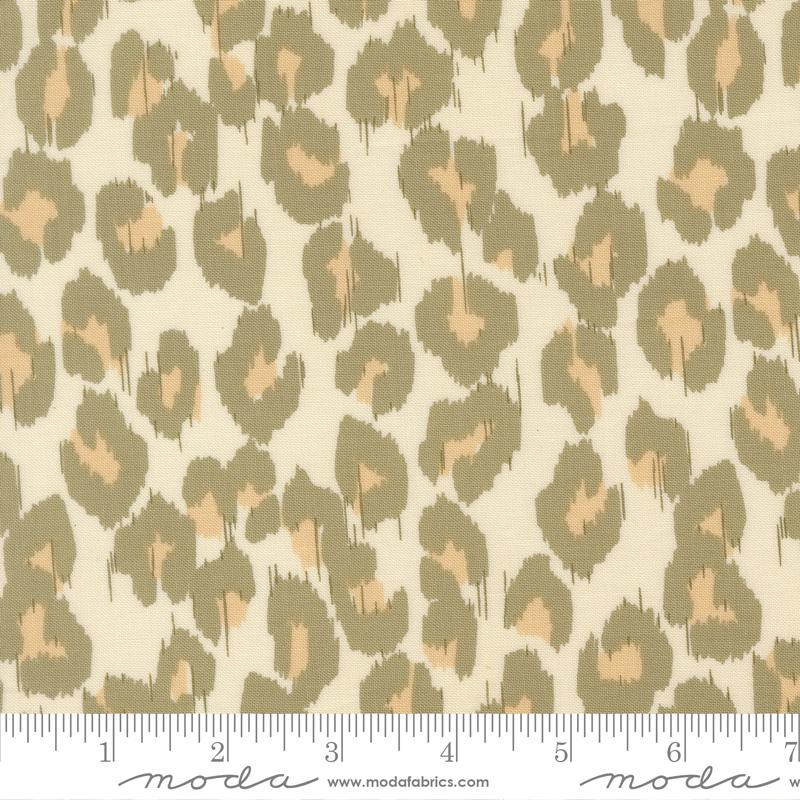 Sunlit Ruins Leopard Cream - Quilt Fabric