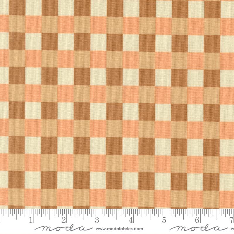 Sunlit Ruins Gingham Toast - Quilt Fabric