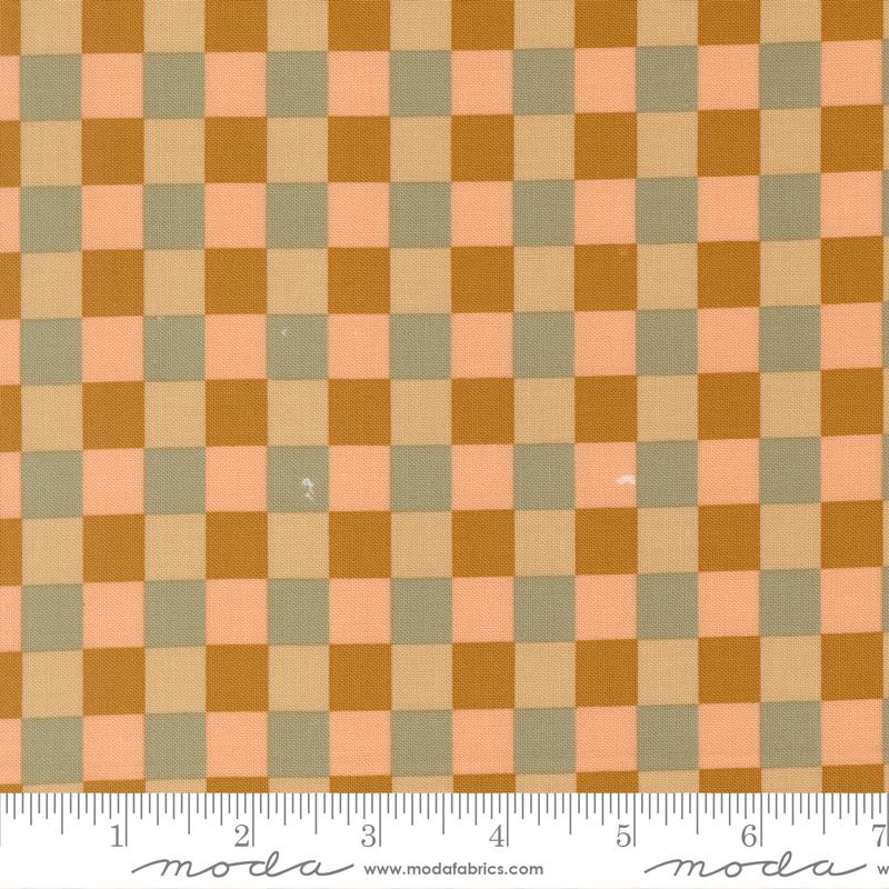 Sunlit Ruins Gingham Golden - Quilt Fabric
