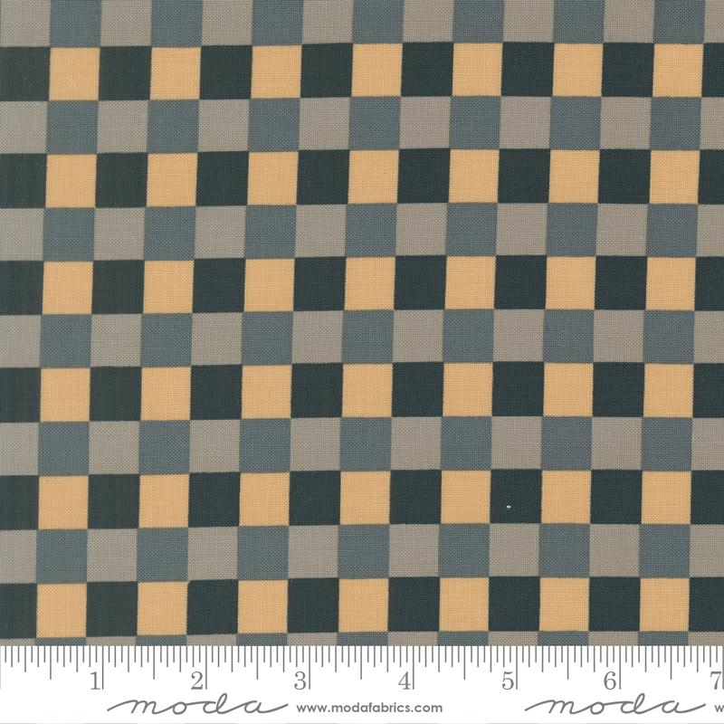 Sunlit Ruins Gingham Nightfall - Quilt Fabric