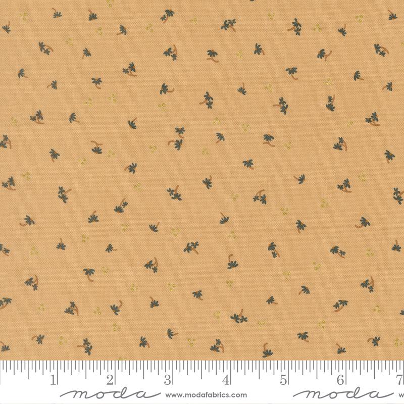 Sunlit Ruins Blossom Metallic Tan - Quilt Fabric