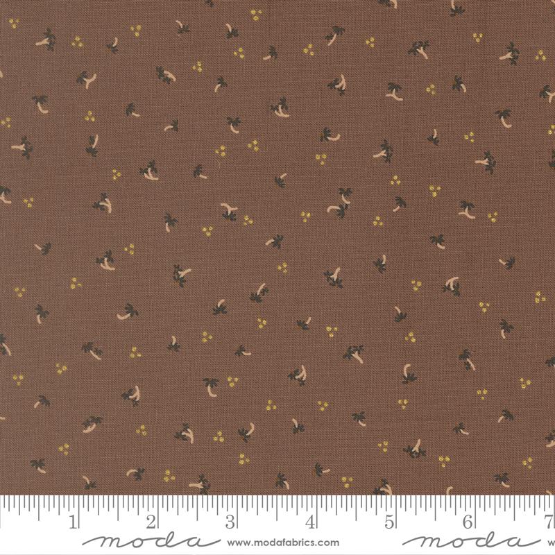 Sunlit Ruins Blossom Metallic Mauve - Quilt Fabric