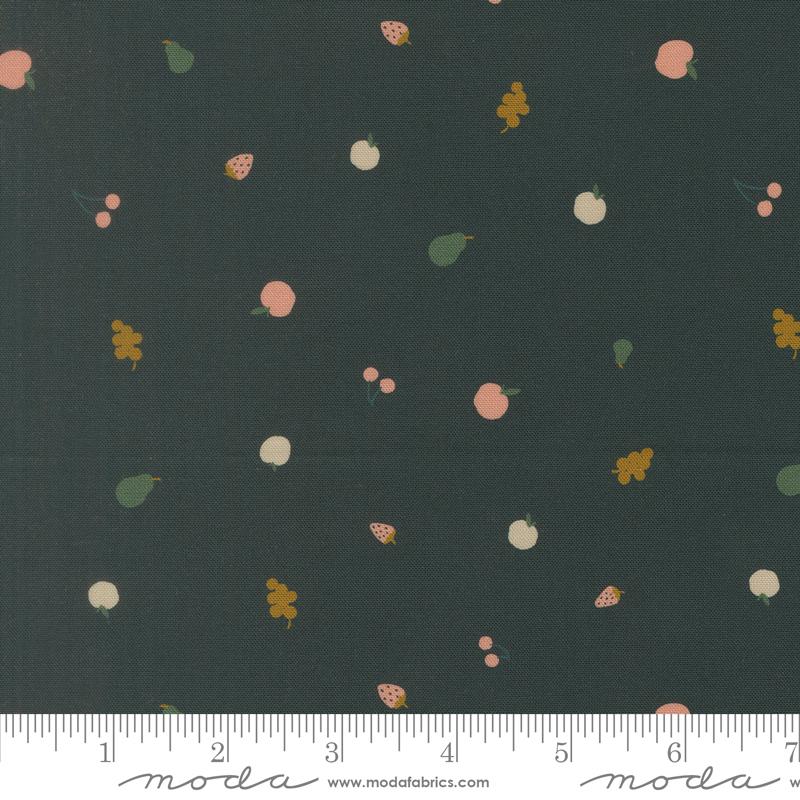 Midnight Fleur Icon Nightfall - Quilt Fabric, zoomed in. Select this picture to zoom back out.
