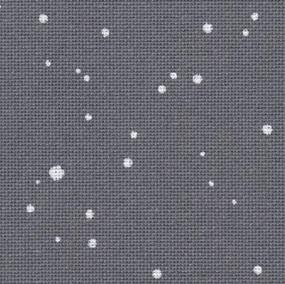 25 Count Basalt Grey White Lugana Fabric 13x18