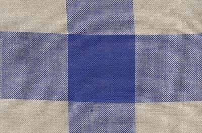 24 Count Nat/Royal Blue Woven Checks Linen Banding 8.3x36