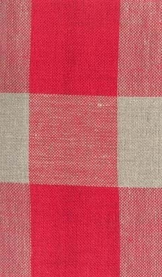 24 Count Natural/Red Woven Checks Linen Banding 8.3x36