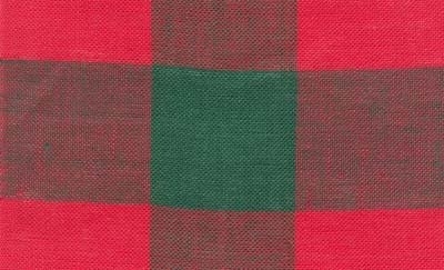 24 Count Red/Green Woven Checks Linen Banding 8.3x36