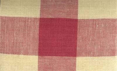 24 Count Straw/Medium Burgundy Woven Linen Banding 8.3x36