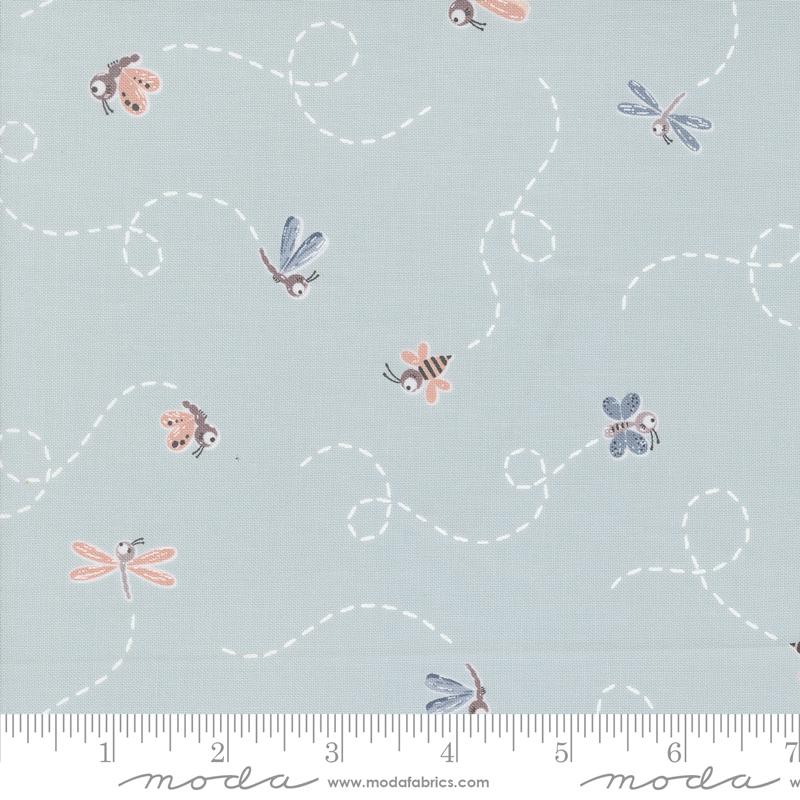 Chirp Fly High Sky - Quilt Fabric