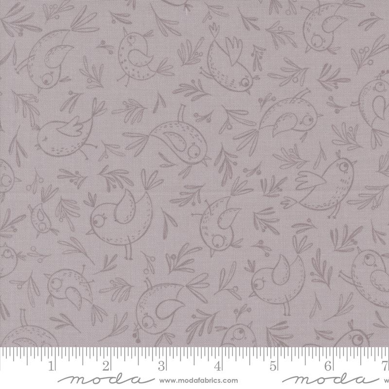 Chirp Trace A Bird Dove - Quilt Fabric