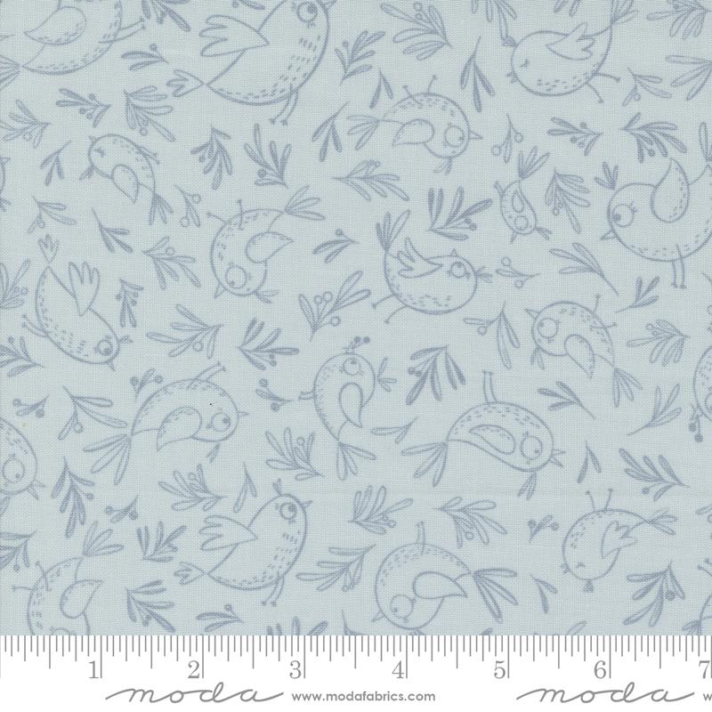 Chirp Trace A Bird Sky - Quilt Fabric