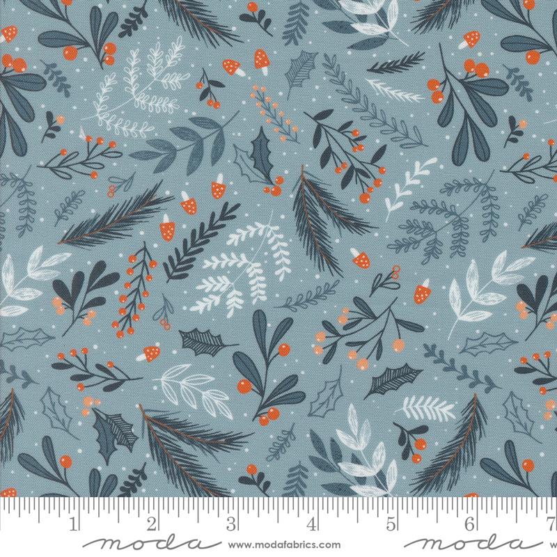 Purrfect Christmas Holly Igloo - Quilt Fabric