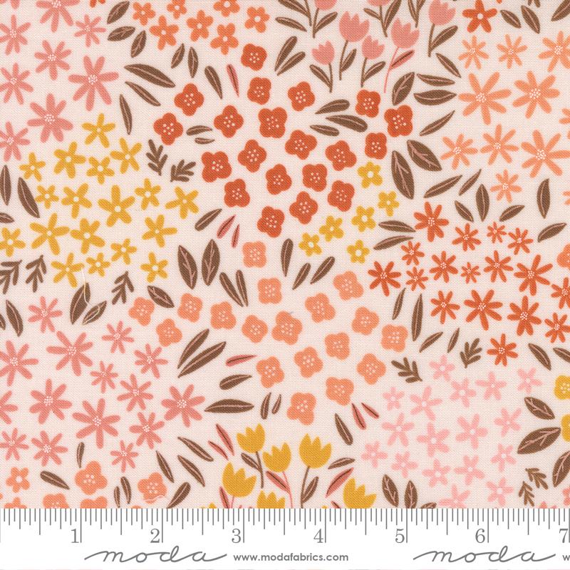 Blossoms And Blooms Floral Blush - Quilt Fabric