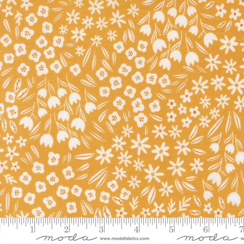 Blossoms And Blooms Floral Sunshine - Quilt Fabric