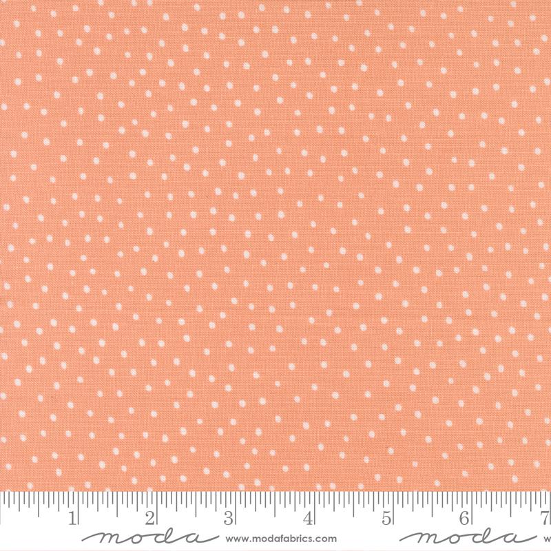 Blossoms And Blooms Dots Peach - Quilt Fabric