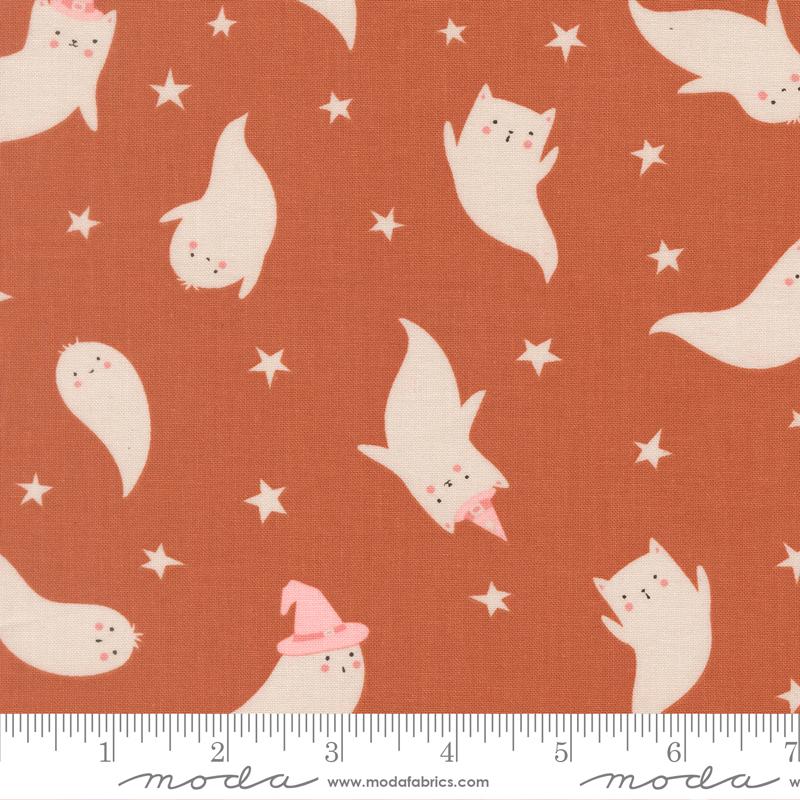 Purrs and Boos Ghost Spice - Quilt Fabric