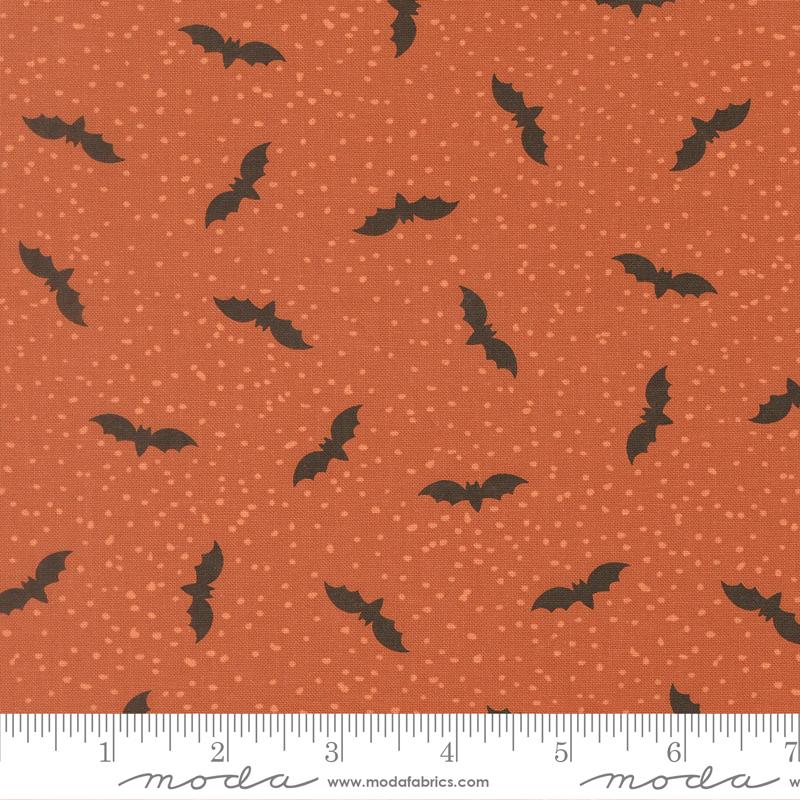 Purrs and Boos Bats Spice - Quilt Fabric