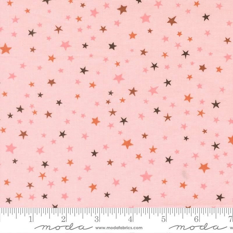 Purrs and Boos Stars Purrfect Pink - Quilt Fabric