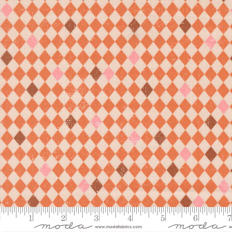 Purrs and Boos Diamonds Pumpkin - Quilt Fabric