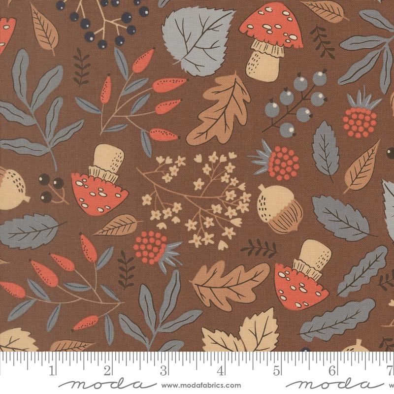 Natures Sketchbook Acorn Bark - Quilt Fabric