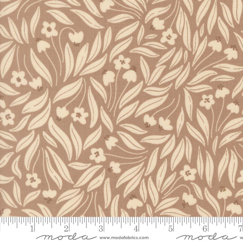 Natures Sketchbook Blossom Pebble - Quilt Fabric