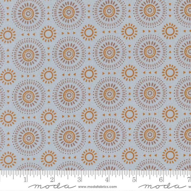 Wildly Cute Safari Mosaic Sky - Quilt Fabric, zoomed in. Select this picture to zoom back out.