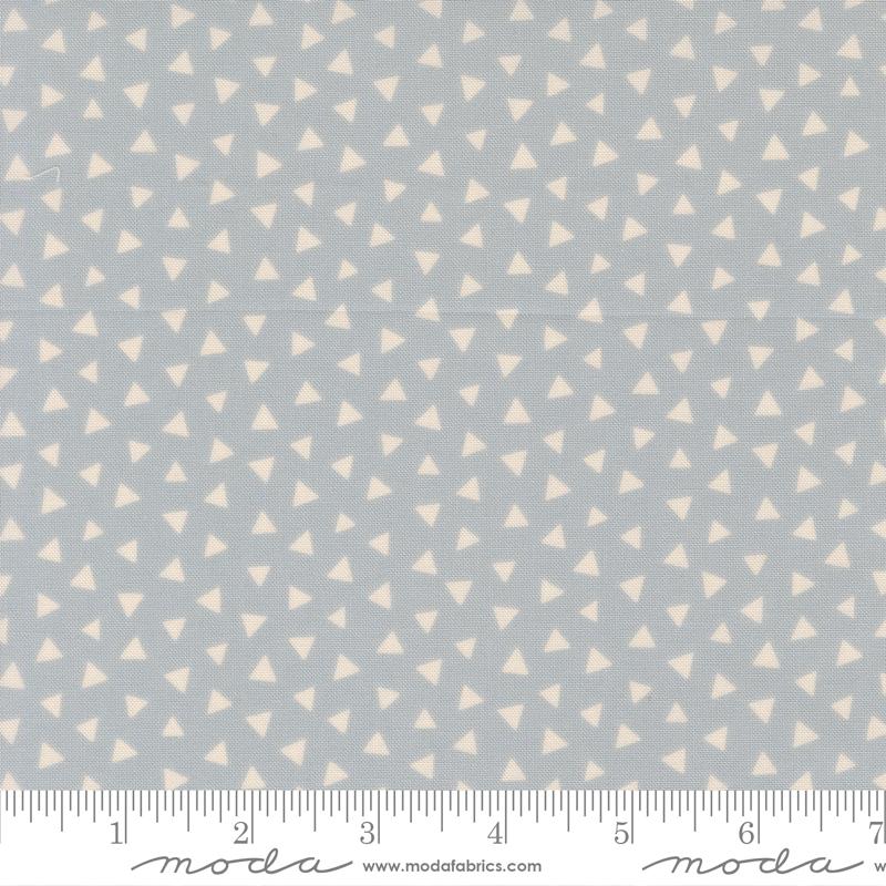 Wildly Cute Safari Triangles Sky - Quilt Fabric, zoomed in. Select this picture to zoom back out.