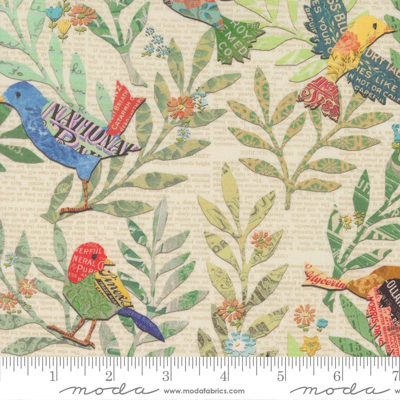 Paper Hamlet Birds Paper - Quilt Fabric