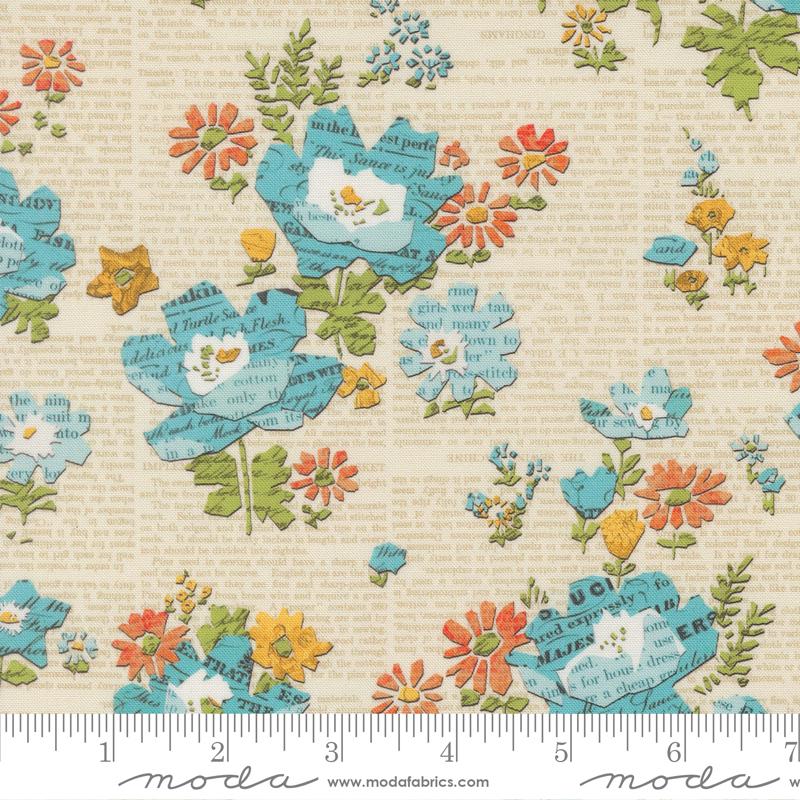 Paper Hamlet Flowers Paper - Quilt Fabric